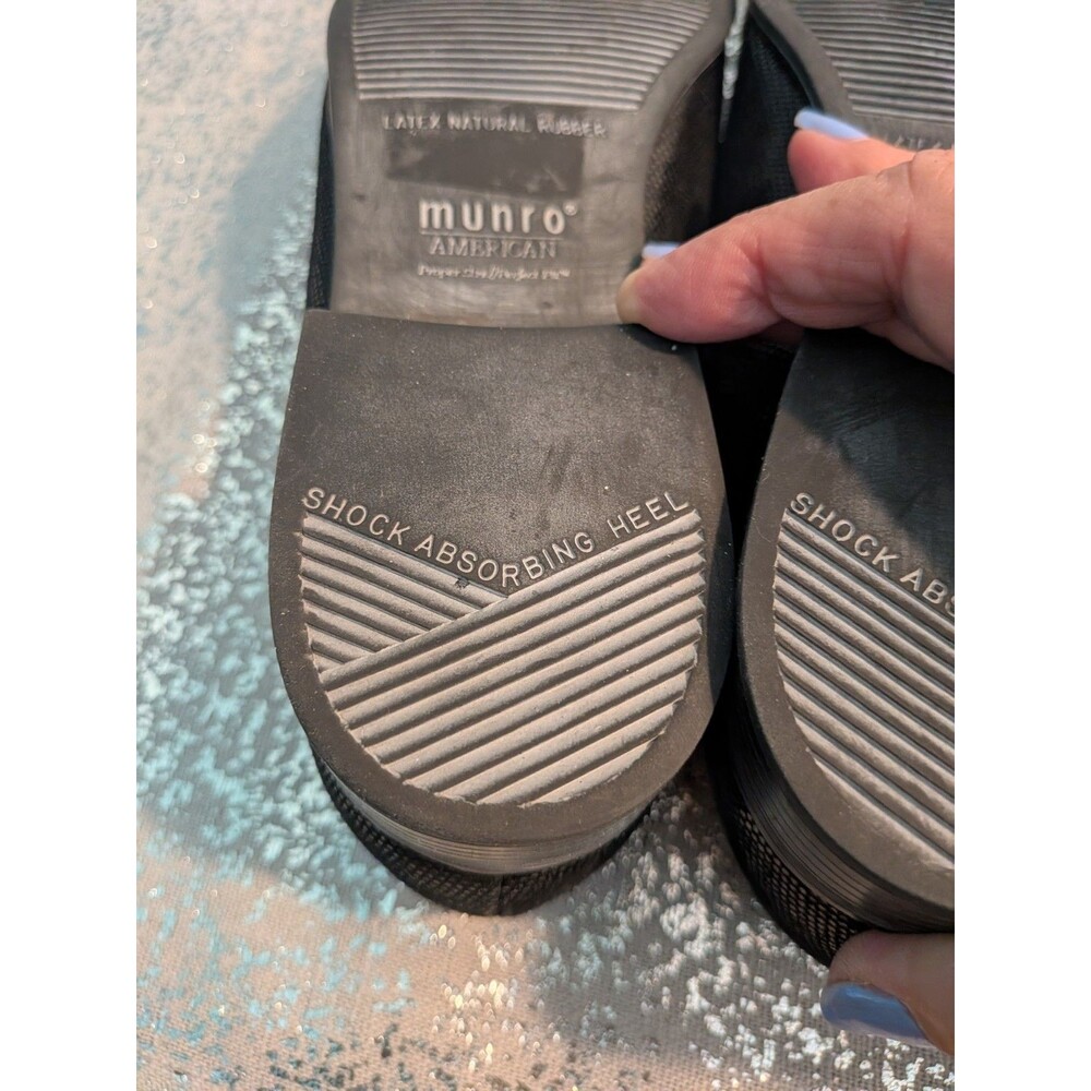 Munro American Womens 9 M Loafer Flats Black Shimmer Shock Absorbing Career NEW - Picture 10 of 11